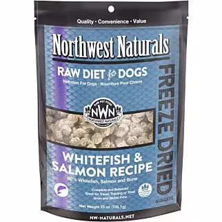 Northwest Naturals 凍乾脫水狗糧 - 白鮭及三文魚 25oz | 708g
