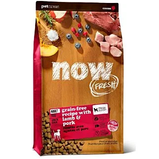 Now Fresh Dog Food - Adult - Grain Free Red Meat (Lamb Pork) 22lb