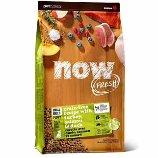 Now Fresh Dog Food - Small Breed Puppy - Grain Free Turkey Duck & Salmon