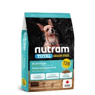 Nutram 加拿大紐頓狗乾糧 - T28  無穀物細粒 - 三文魚鱒魚配方