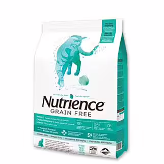 Nutrience Cat Food - Grain Free Indoor Hairball Control - Turkey & Chicken 5.5lb - EXP 07-09-2026