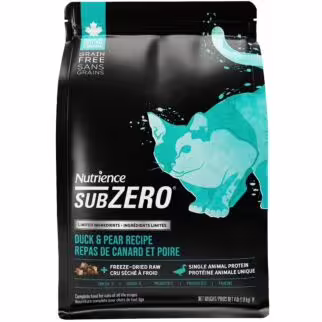 Nutrience Cat Food - Subzero LID Grain Free - Duck & Pear 4lb