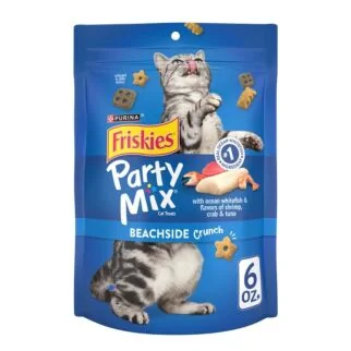 Purina Friskies Cat Treat - Party Mix Beachside Crunch 6oz - EXP 31-03-2026