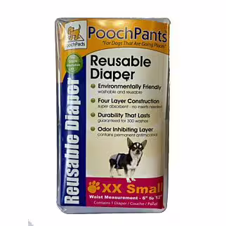 PoochPad 美國狗墊 - 可重複使用狗囡囡尿布褲 (加加細碼)