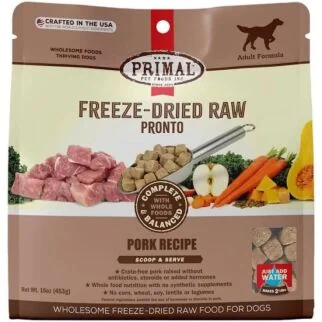 Primal 脫水凍乾狗糧 - 完整均衡豬肉配方 16oz