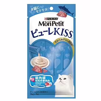 Purina Mon Petit Cat Treat - Puree Kiss - Chicken Puree with Bonito Flakes 40g
