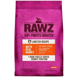 Rawz Cat Dry Food - Limited Recipe Grain Free - Real Rabbit 3.5lb