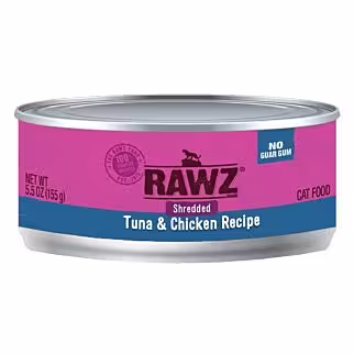 Rawz 全貓罐頭 - 肉絲 - 吞拿魚及雞肉配方 85g