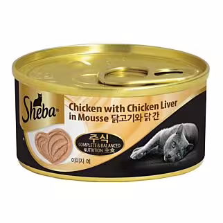 SHEBA Cat Can - Chicken with Chicken Liver in Mousse 70g