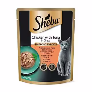SHEBA 貓濕糧 - 雞肉及吞拿魚 70g