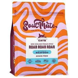 SoulMate Cat Food - Roar Roar Roar - Freeze-Dried Seafood 900g - EXP 11-09-2026