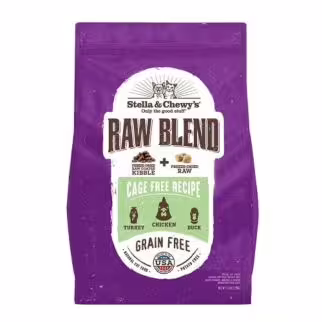 Stella & Chewys Cat Food - Raw Blend Baked Kibble - Cage Free Chicken 5lb