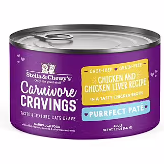 Stella & Chewys Cat Can Food - Carnivore Cravings - Chicken & Chicken Liver Pate 5.2oz | 147g