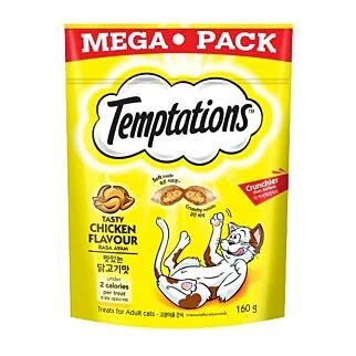 Temptations 超量裝 貓小食 -  火烤嫩雞肉味 160g