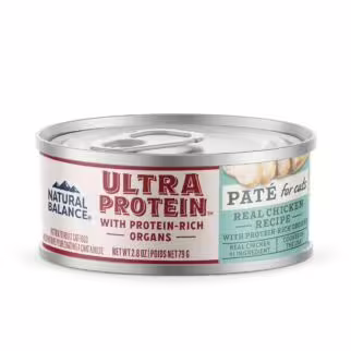 Natural Balance Cat Canned Food - Ultra Protein - Chicken with Protein-Rich Organs Pate 2.8oz