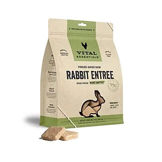 Vital Essentials Dog Food - Freeze-Dried Mini Patties - Rabbit 14oz