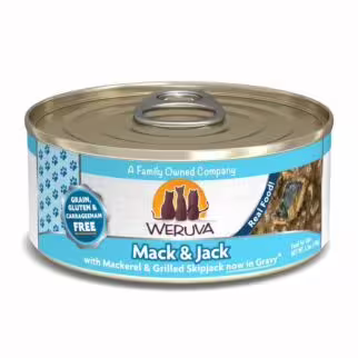 Weruva Cat Can - Mack & Jack - Mackerel & Grilled Skipjack in Gravy 3oz | 85g