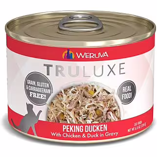 WERUVA 極品系列無穀貓糧罐頭 - 走地雞、大塊鴨肉、美味肉汁 170g / 6oz
