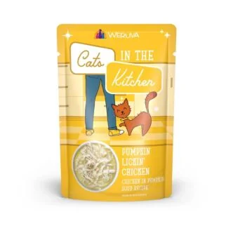 Weruva Cat Pouch - Cats in the Kitchen - Pumpkin Lickin Chicken - Chicken in Pumpkin Soup 3oz | 85g - EXP-31-08-2026