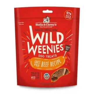 Stella & Chewys Dog Treat - Wild Weenies - Freeze Dried Grass-Fed Beef 3.25oz - EXP 20-06-2026