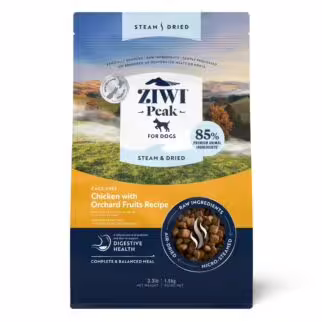 Ziwipeak Dog Food - Steam & Dried - Grain Free Chicken with Orchard Fruits 1.5kg