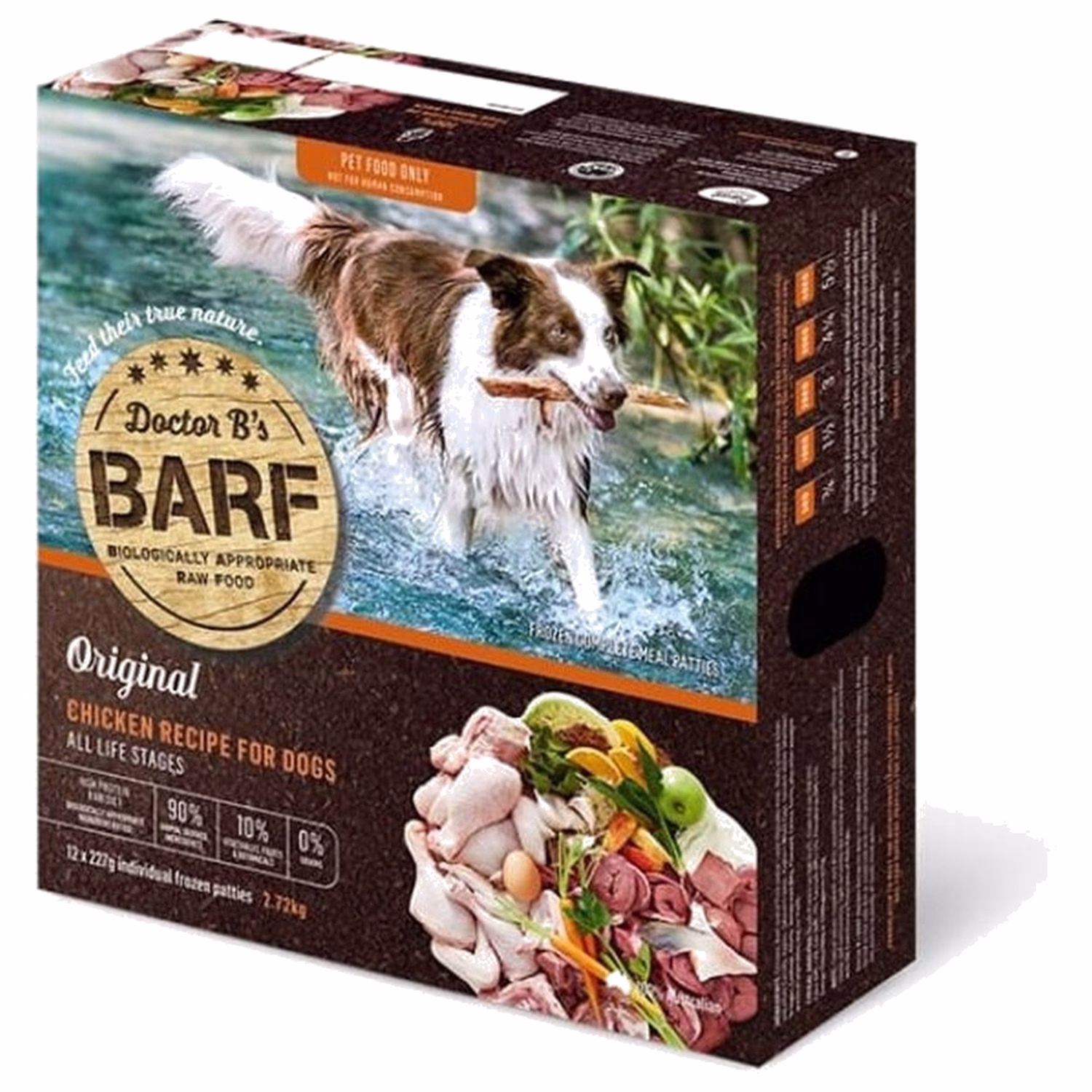 Dr.B's BARF 急凍生肉狗糧 - 雞肉蔬菜配方 2.72kg