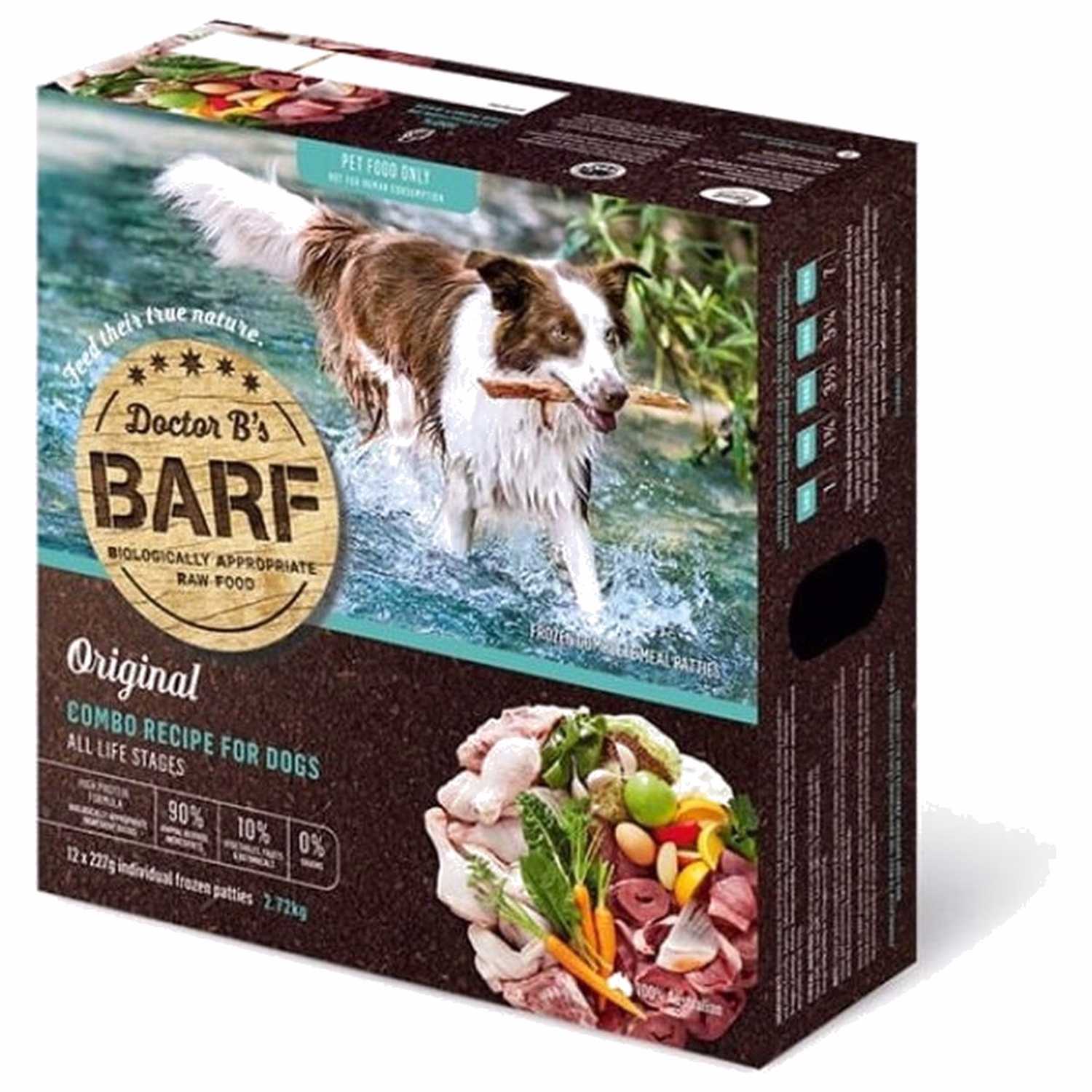 Dr.B's BARF 急凍生肉狗糧 - 四寶蔬菜配方 2.72kg