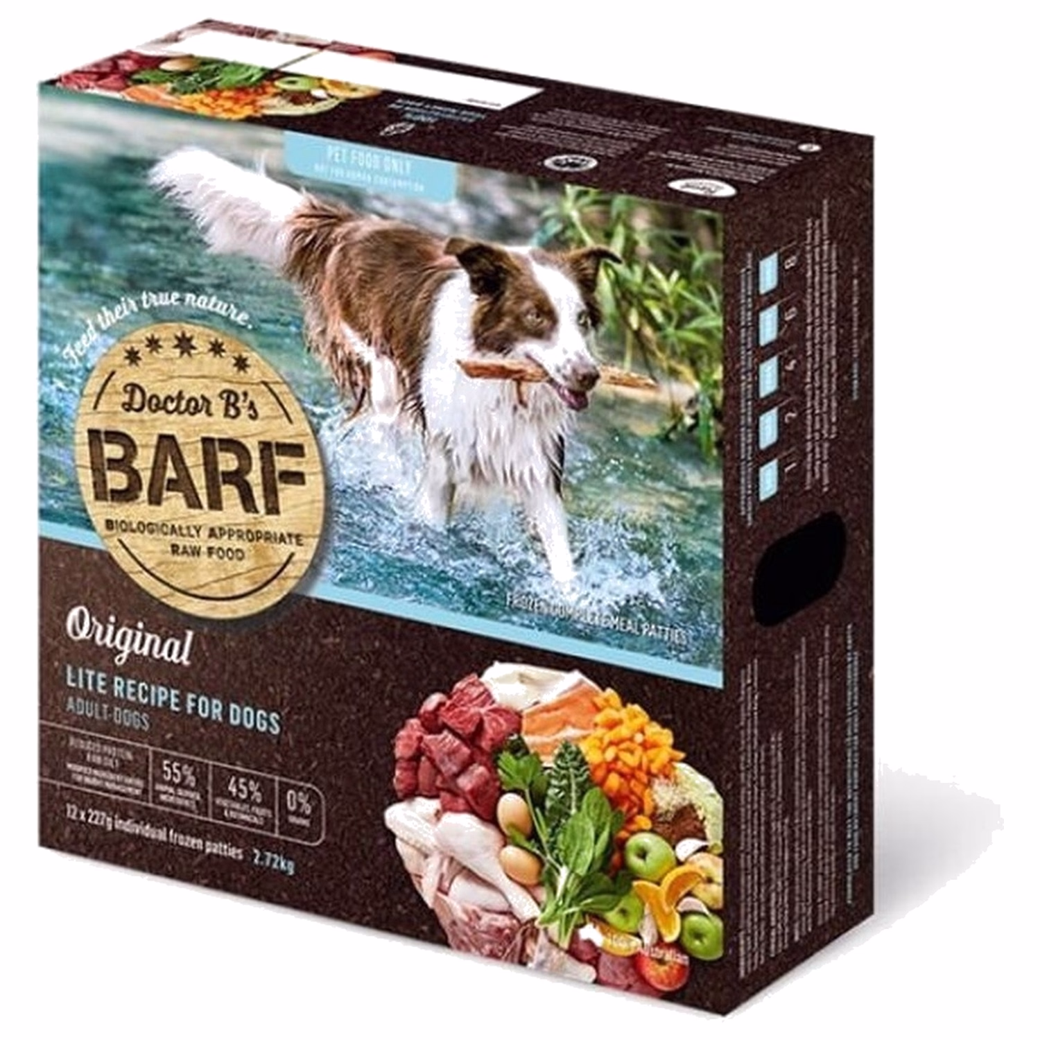 Dr.B's BARF 急凍生肉狗糧 - 健怡高纖配方 2.72kg