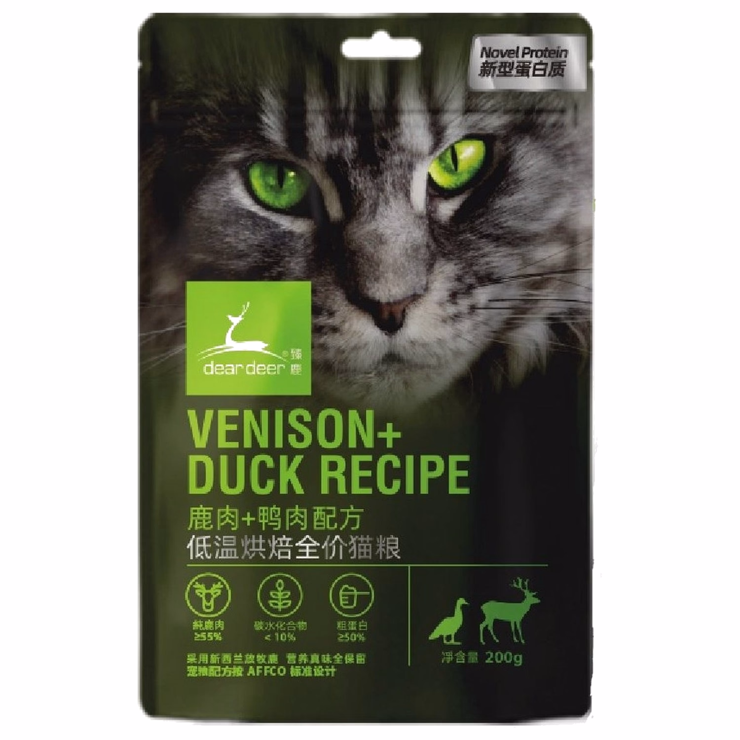 dear deer Cat Food - Oven Baked Venison & Duck 200g