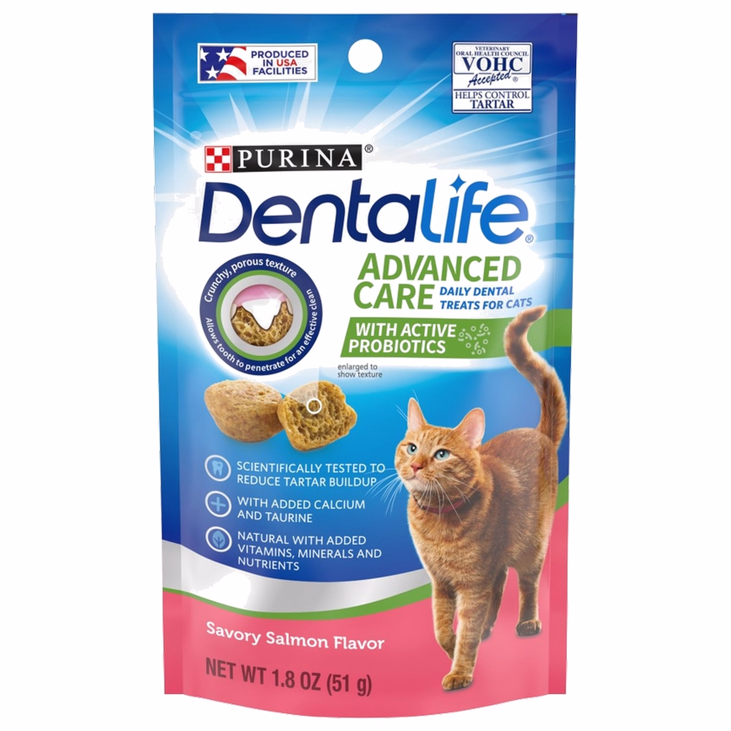 Purina DentaLife 貓潔齒餅 - 三文魚口味 1.8oz (SALE)
