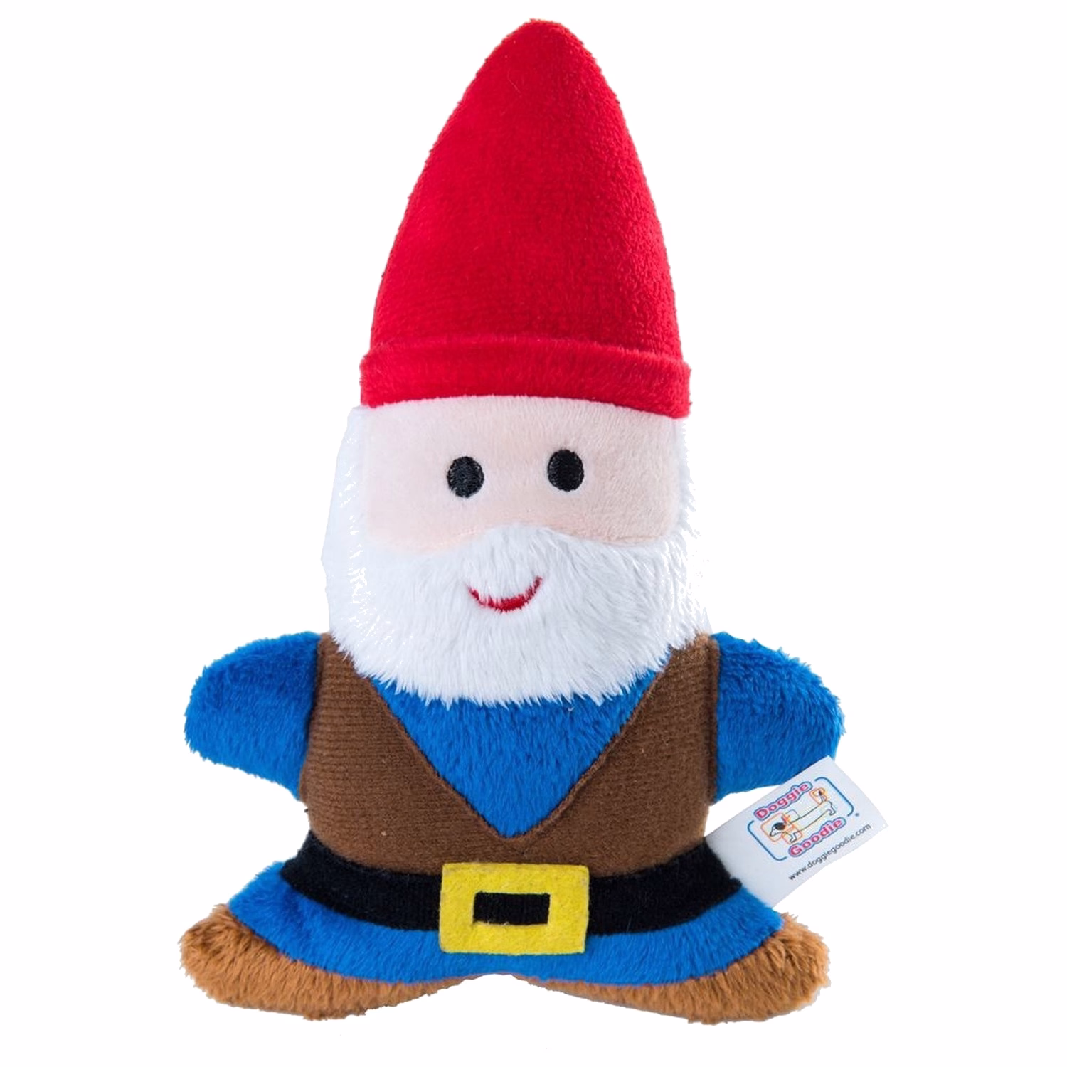 Doggie Goodie Dog Plush Toy With Squeaker - Gnome
