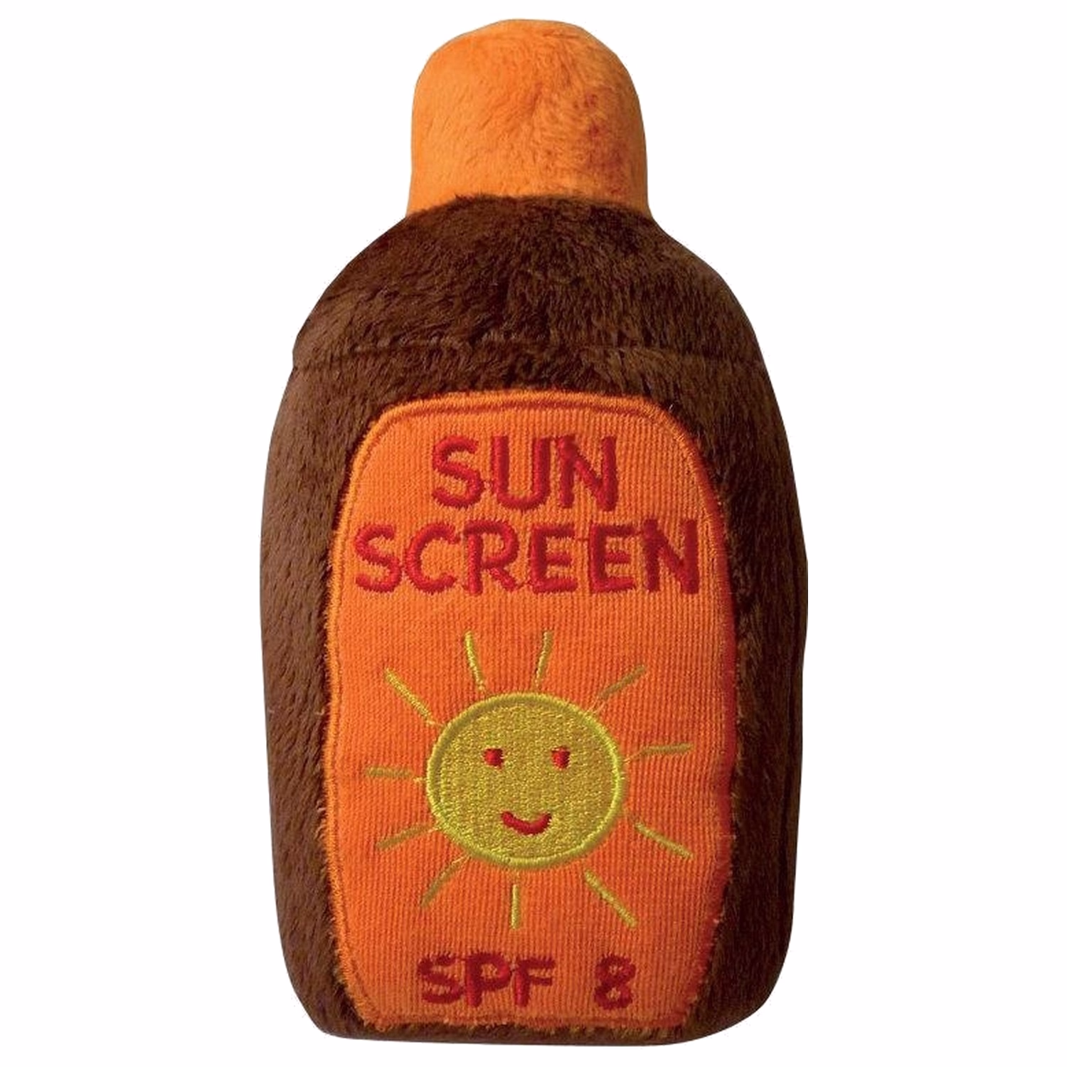 Doggie Goodie Dog Plush Toy With Squeaker - Sunscreen