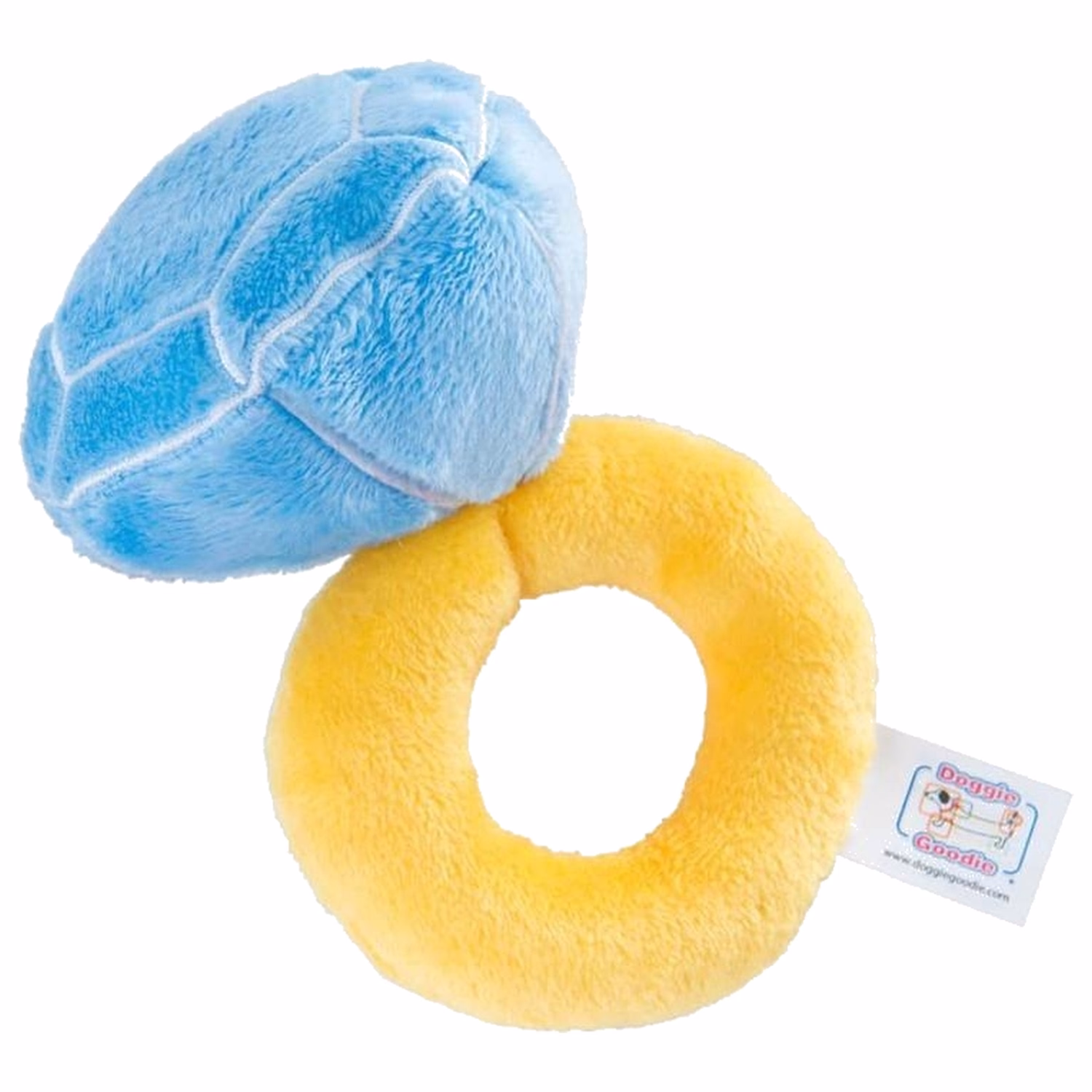 Doggie Goodie Dog Plush Toy With Squeaker - Diamond Ring