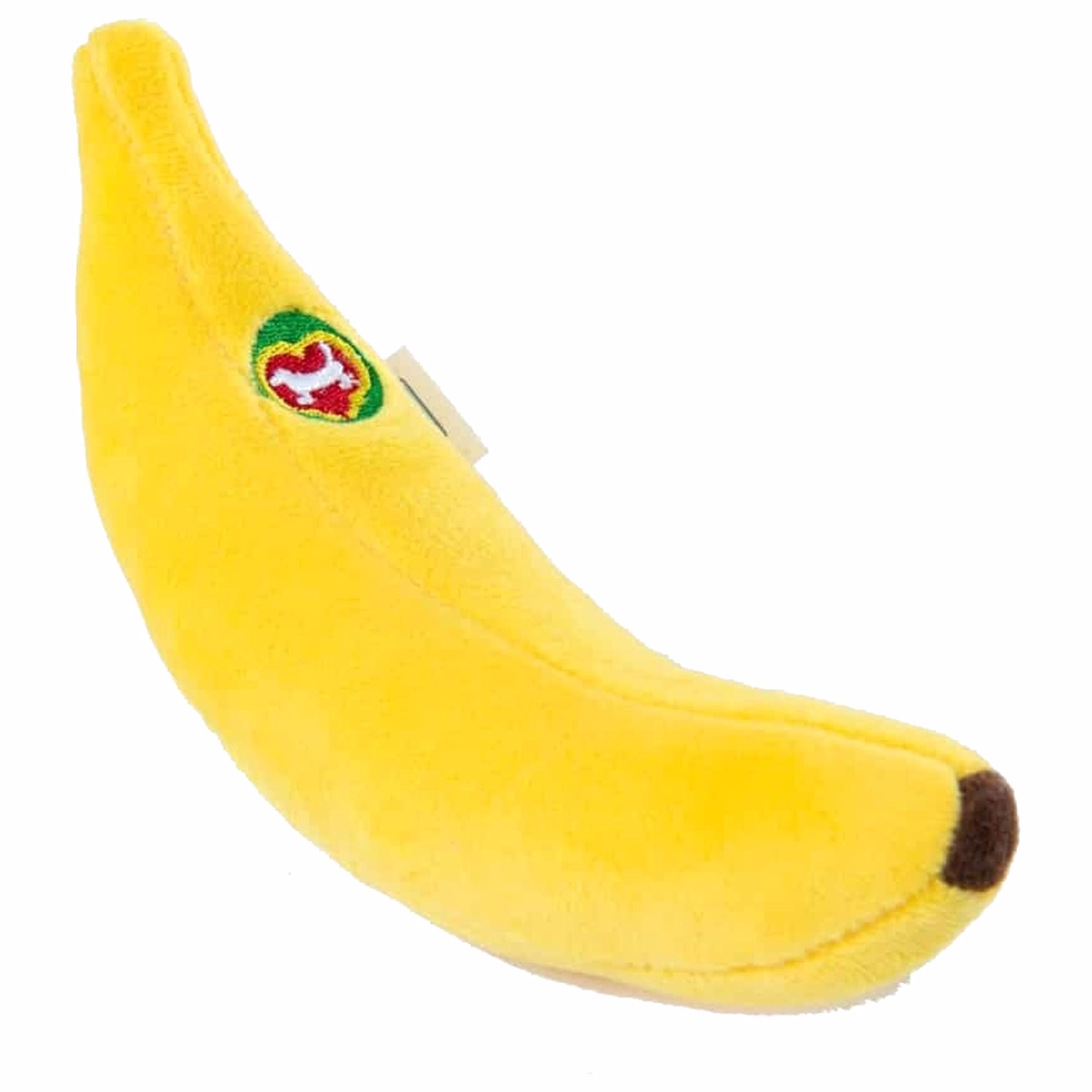 Doggie Goodie Dog Plush Toy With Squeaker - Banana