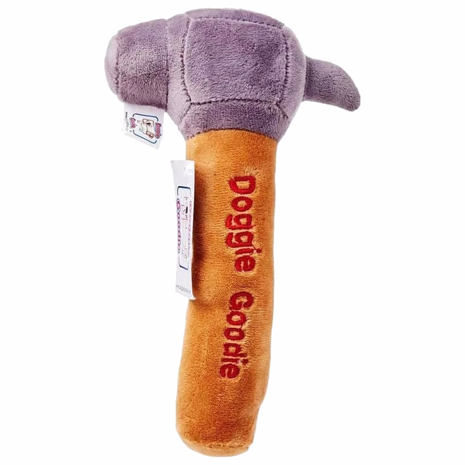 Doggie Goodie Dog Plush Toy With Squeaker - Hammer