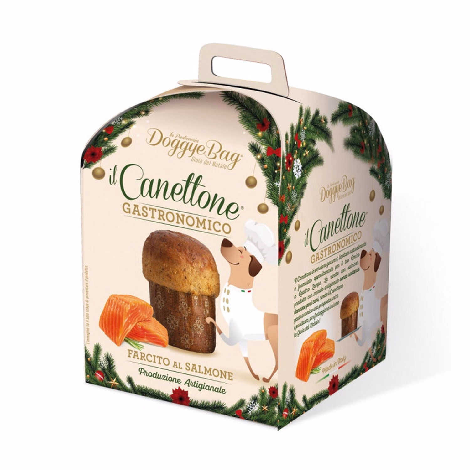 Doggye Bag Dog Treat - Canettone with Salmon 125g