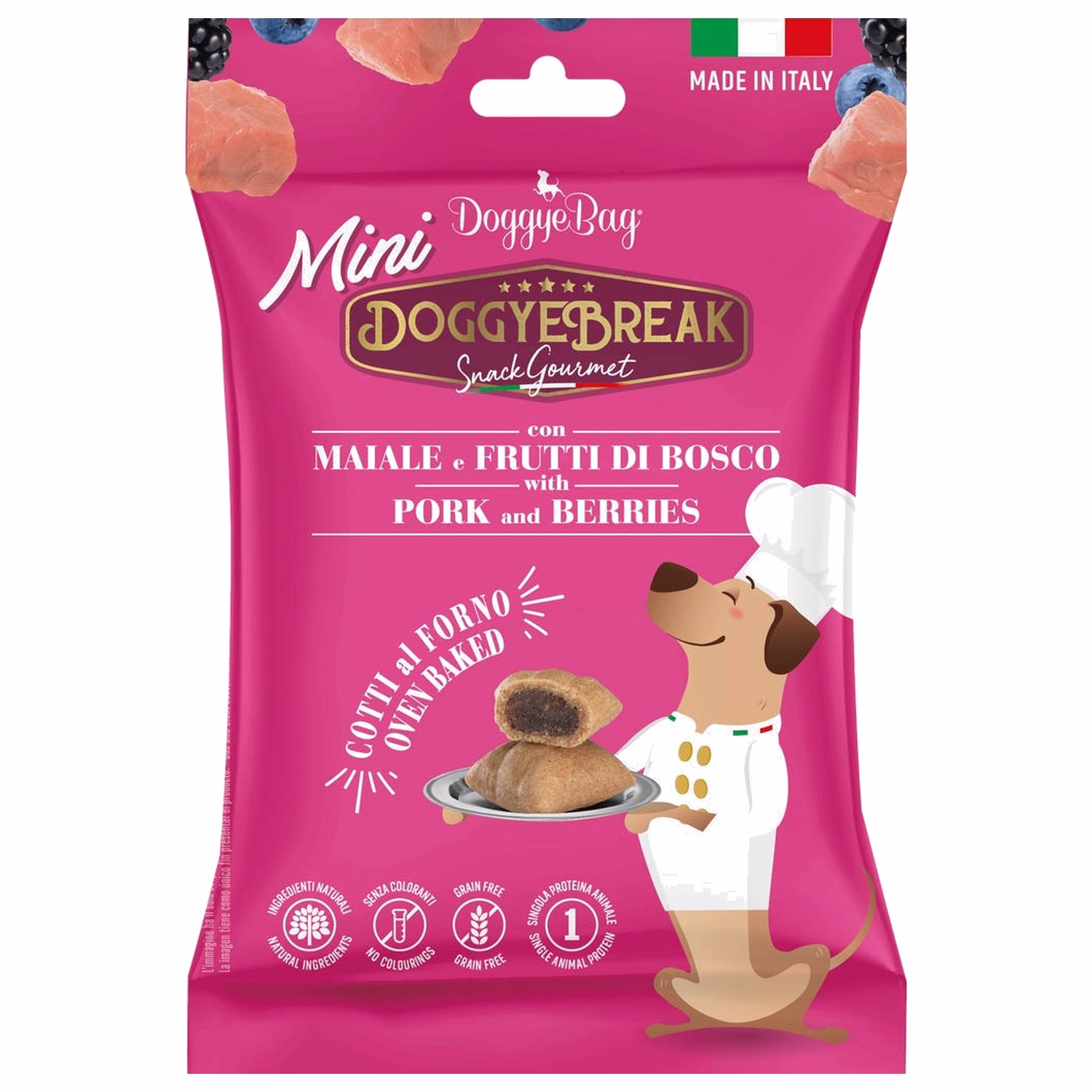 Doggye Bag Dog Soft Treat - Pork & Berries 60g