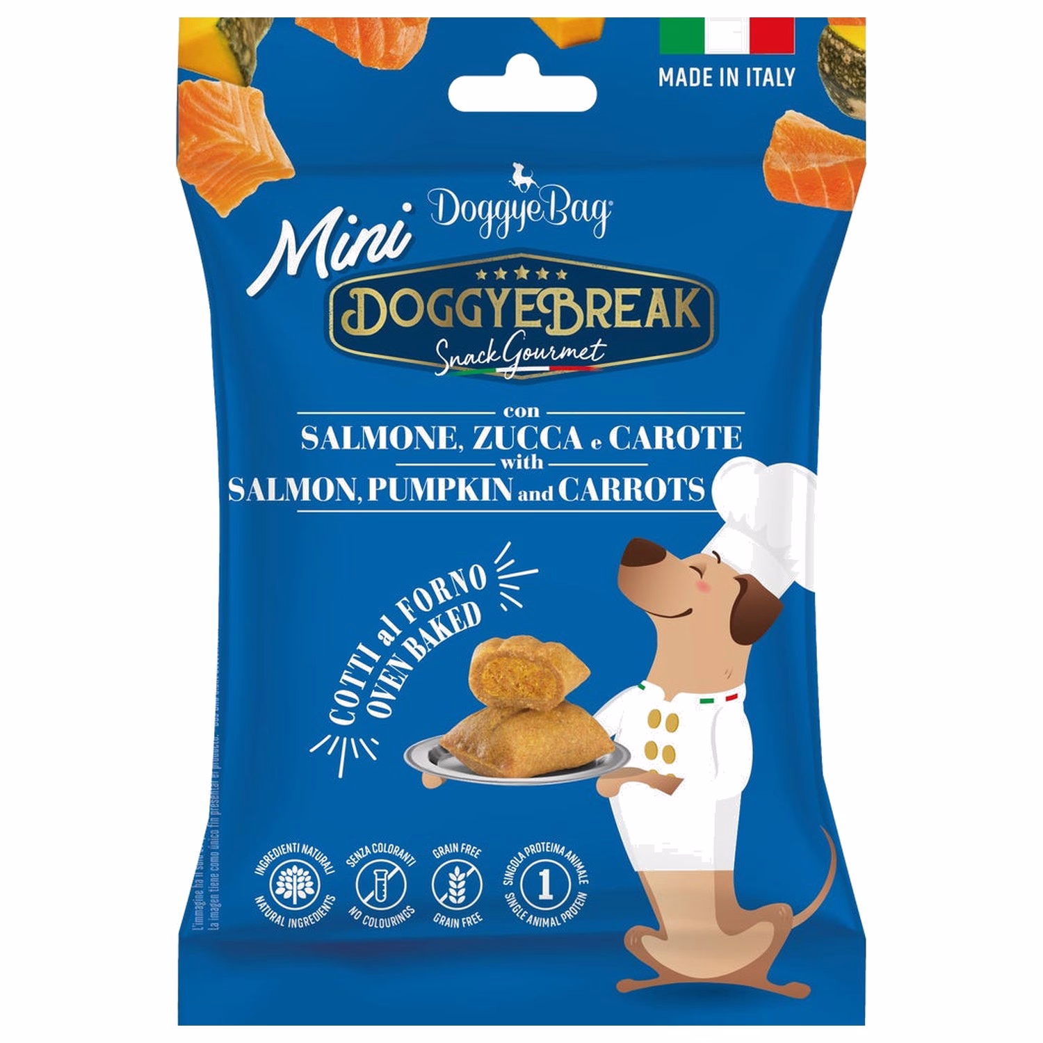 Doggye Bag Dog Soft Treat - Salmon Pumpkin & Carrots 60g