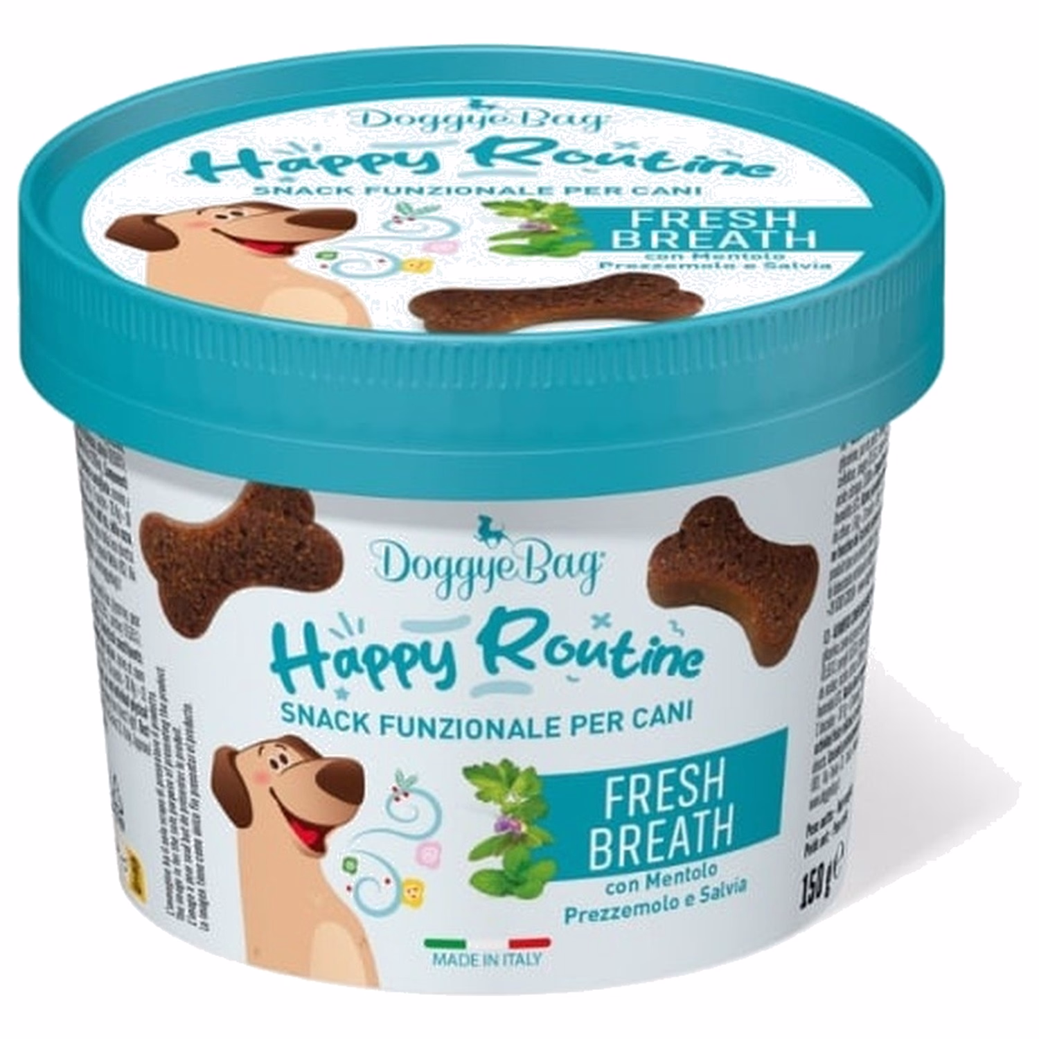 Doggye Bag Dog Soft Treat - Fresh Breath with Menthol Parsley and Sage 150g