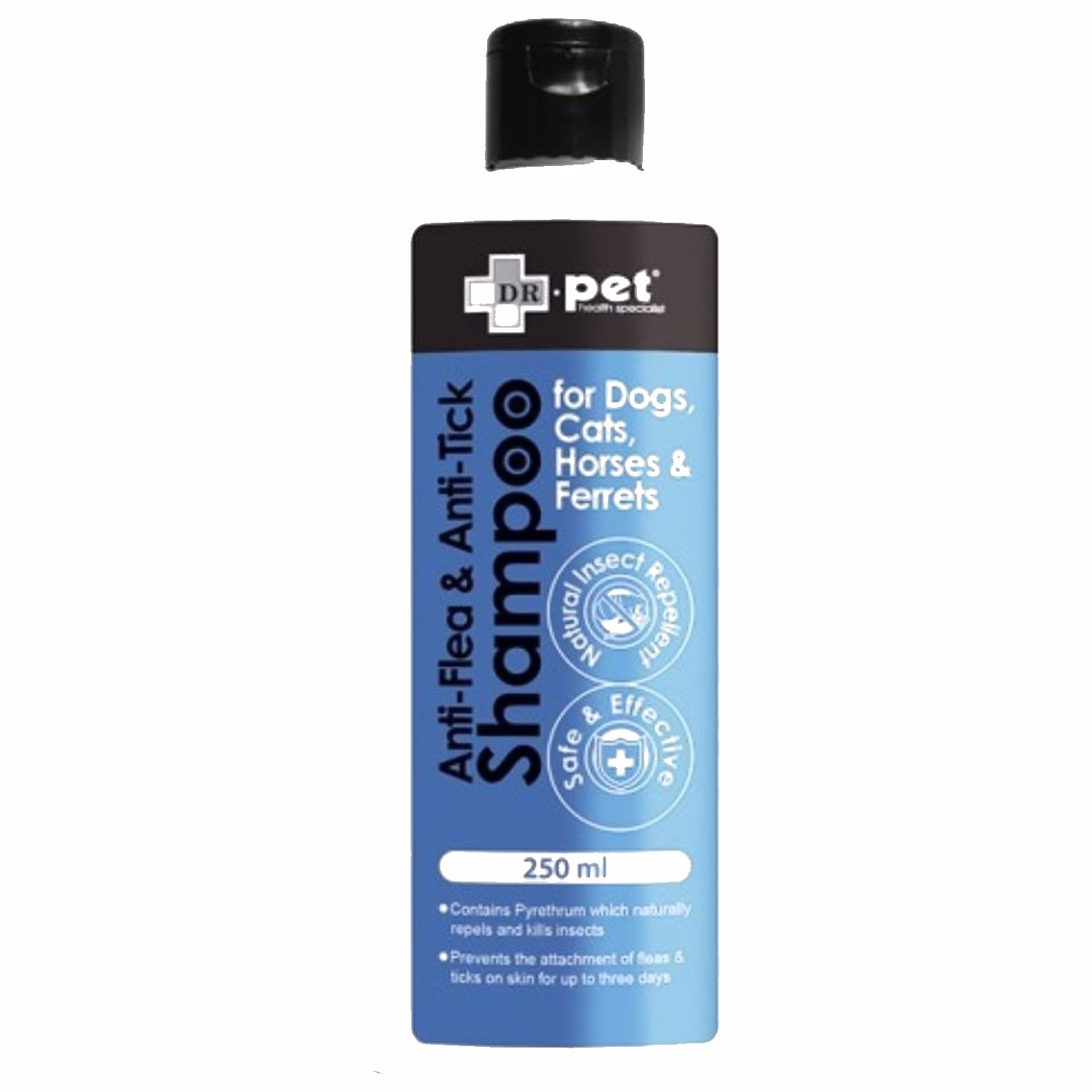 DR.pet 抗寄生蟲洗毛液 - 抗跳蚤及牛蜱配方 (適合貓狗) 250ml