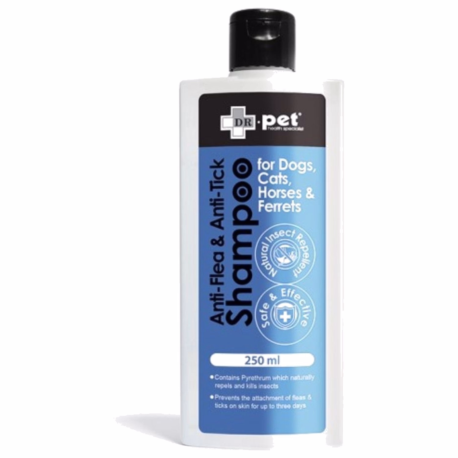DR.pet Anti-Flea & Anti-Tick Shampoo for Dogs & Cats 250ml