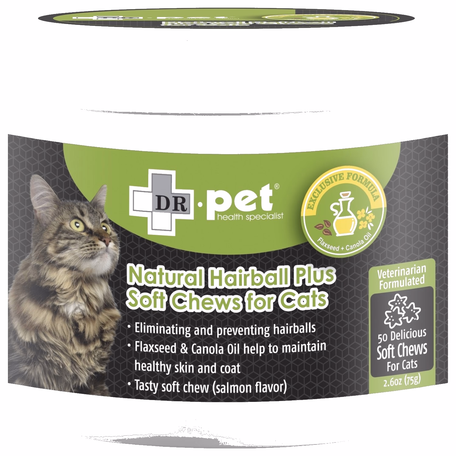 DR. pet 去毛球天然肉粒 - 減少毛球促進光澤毛髮 (貓咪專用) 50粒