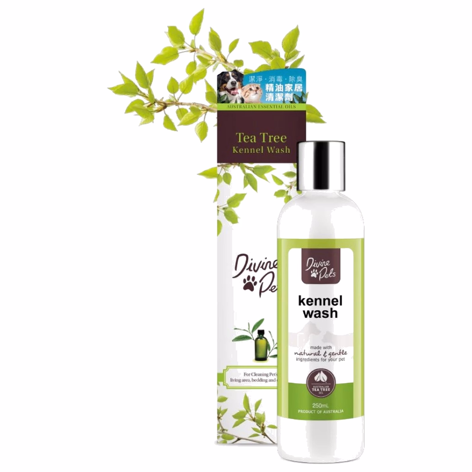 Divine Pets Tea Tree Kennel Wash 250ml