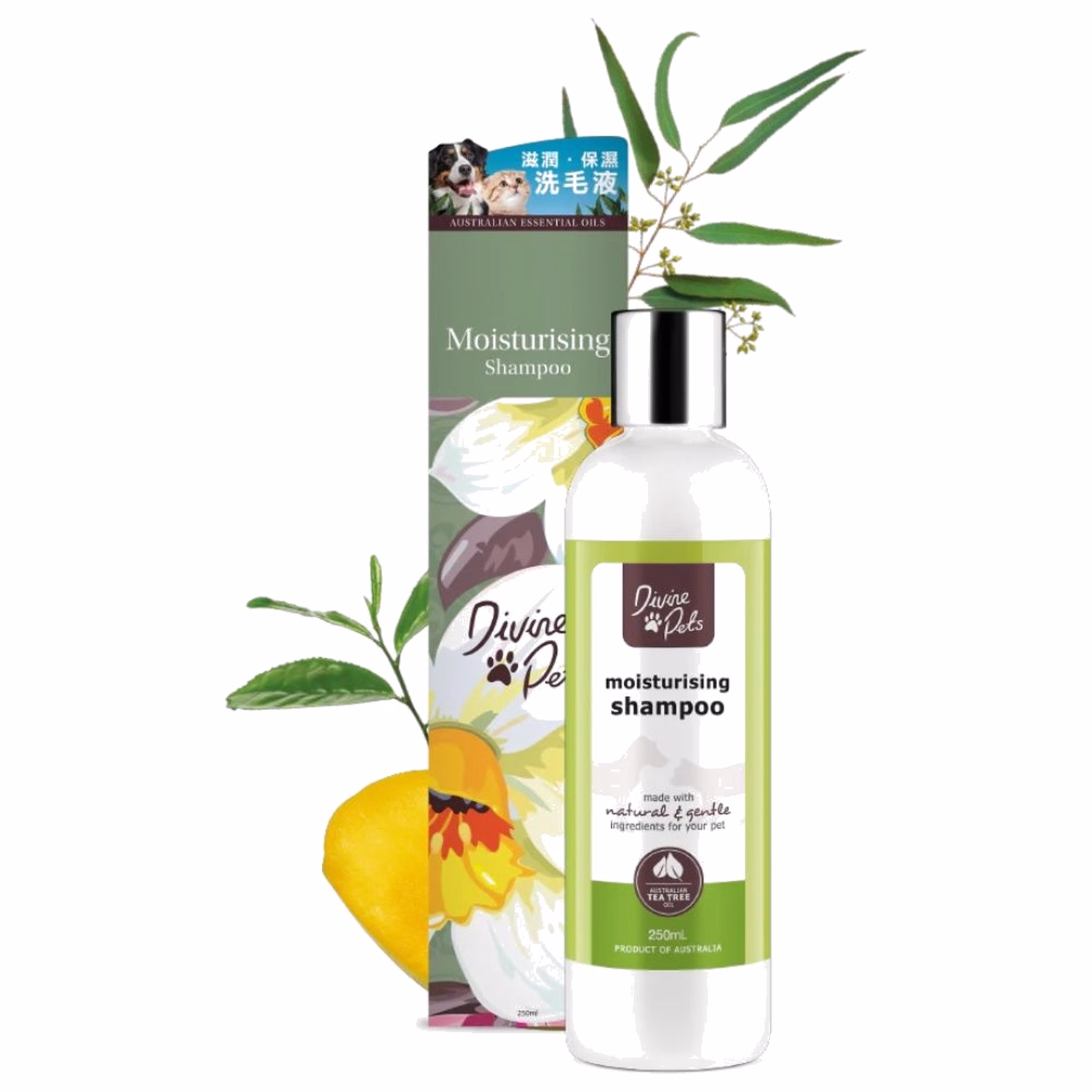 Divine Pets Moisturising Shampoo 250ml