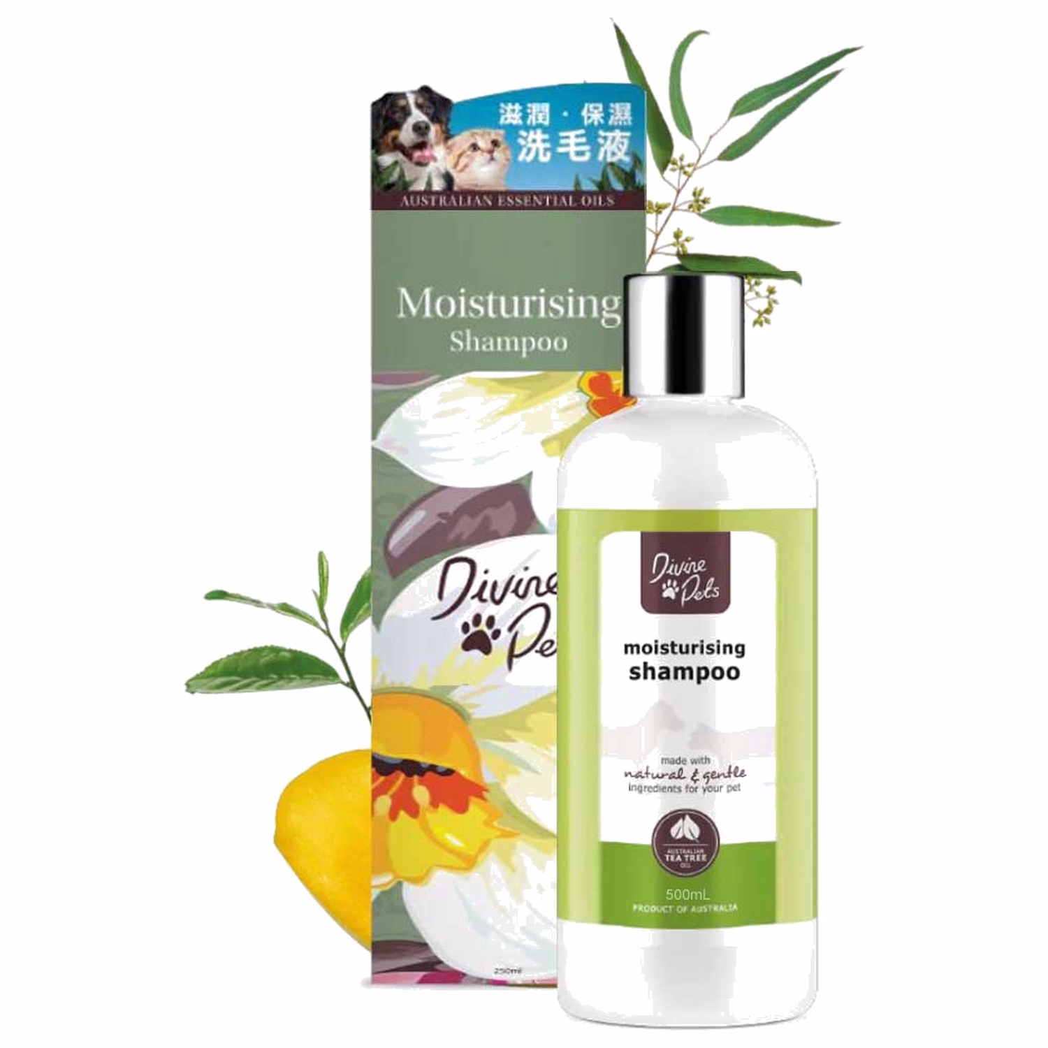 Divine Pets Moisturising Shampoo 500ml