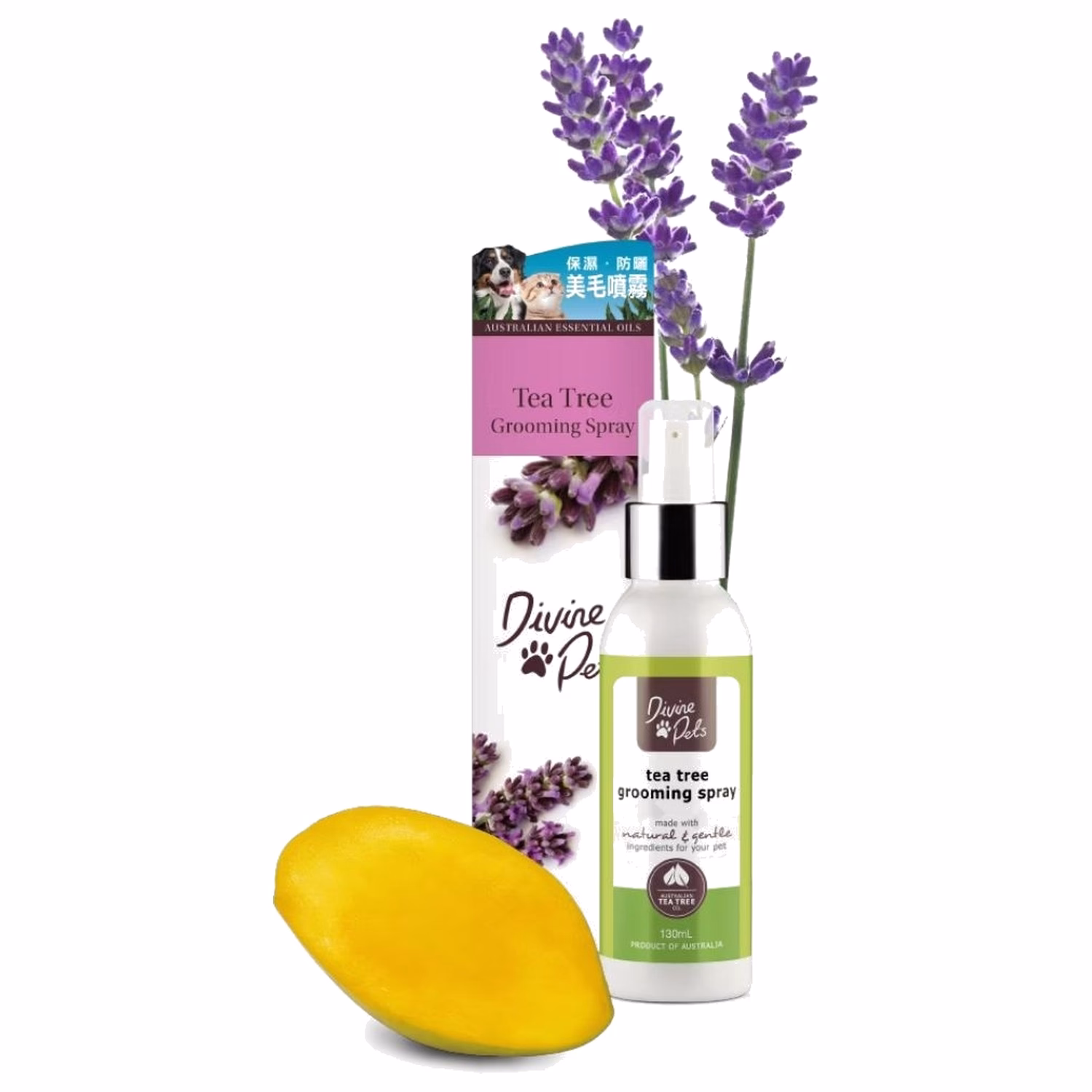 Divine Pets Tea Tree Grooming Spray 130ml
