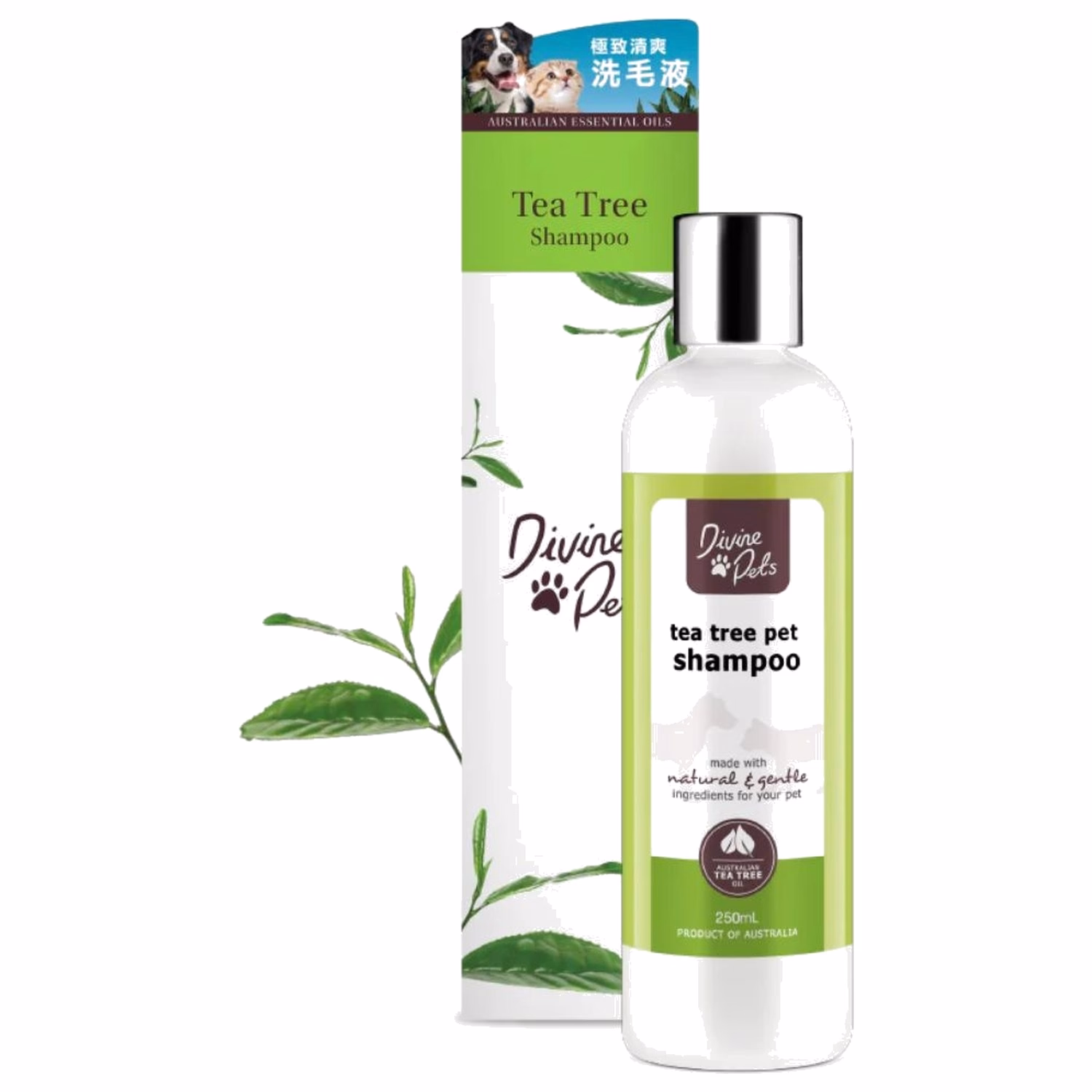 Divine Pets Tea Tree Shampoo 250ml