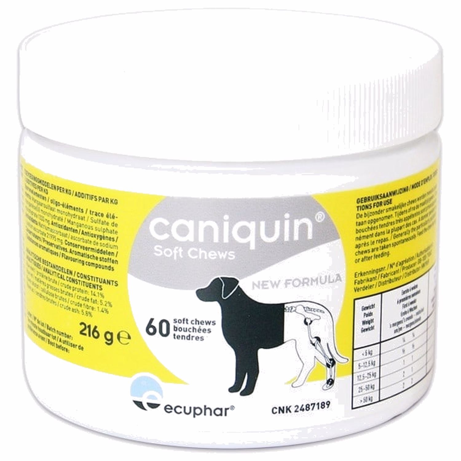 Ecuphar Dog Supplement - Caniquin Joint Care Soft Chews 60pcs