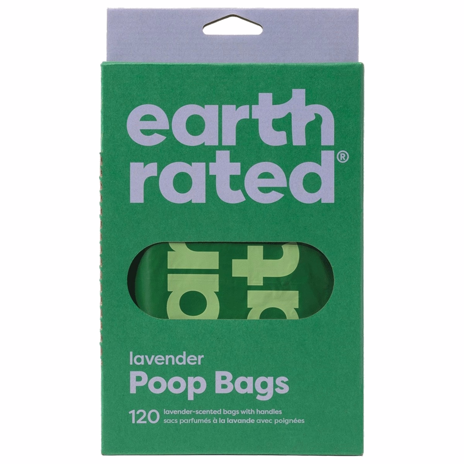 earth rated Easy-Tie Handle Poop Bags - Lavender 120pc