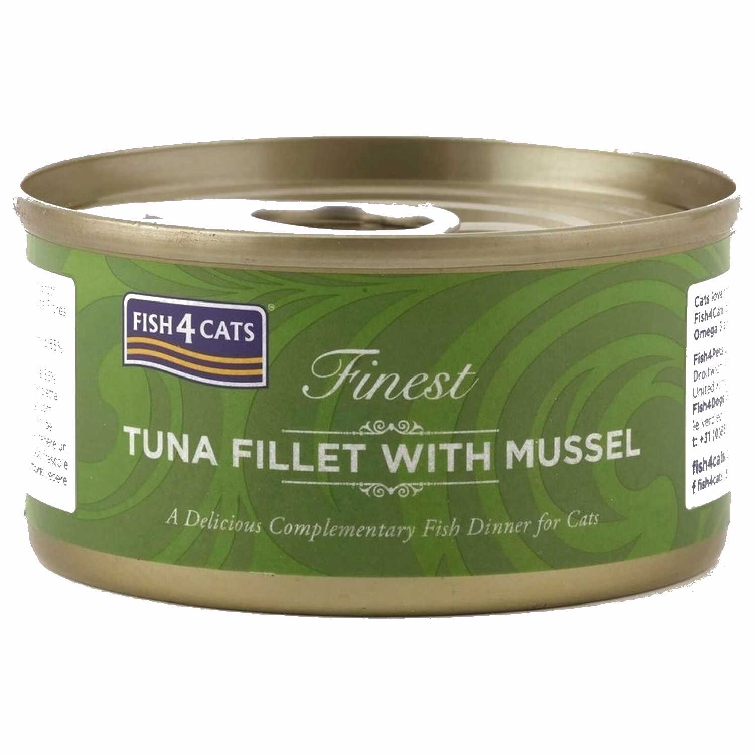 Fish4Cats Can Food - Finest Tuna Fillet With Green Lipped Mussel 70g